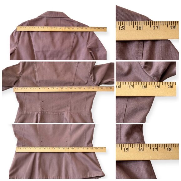 Miu Miu Archival Denim Squad Utility Jacket Garment-Dyed Mauve IT 44 - Picture 12 of 15